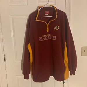 NWOT Washington Redskins NFL Fleece 1/4 Zip
